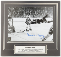 Bobby Orr Signed Bruins Custom Matted Photo (GNR) at PristineAuction.com