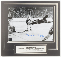 Bobby Orr Signed Bruins Custom Matted Photo (GNR) at PristineAuction.com