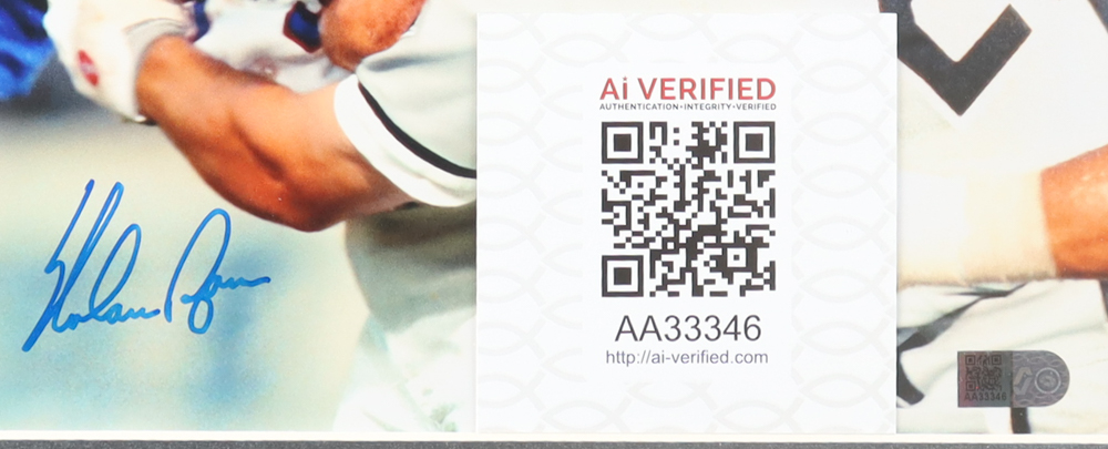 Nolan Ryan Signed Rangers Custom Matted Photo Display (AIV) at PristineAuction.com Nolan Ryan Signed Rangers Custom Matted Photo Display (AIV) at PristineAuction.com