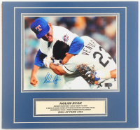 Nolan Ryan Signed Rangers Custom Matted Photo Display (AIV) at PristineAuction.com