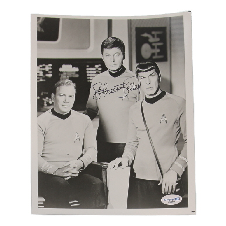 DeForest Kelley Signed "Star Trek" 8x10 Photo (ACOA) at PristineAuction.com DeForest Kelley Signed "Star Trek" 8x10 Photo (ACOA) at PristineAuction.com