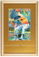 Nolan Ryan Signed "The Ryan Express: Nolan Ryan" Custom Framed Neiman Art Print Display with "Ryan Express" Pin (PSA) at PristineAuction.com