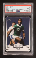 Pele 2016 Leaf Exclusive Legends Edition Blank Back Blue #3 at PristineAuction.com