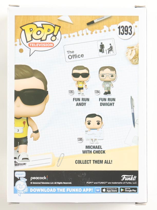 Ed Helms Signed "The Office" #1393 Fun Run Andy Funko Pop! Vinyl Figure (ACOA) at PristineAuction.com Ed Helms Signed "The Office" #1393 Fun Run Andy Funko Pop! Vinyl Figure (ACOA) at PristineAuction.com