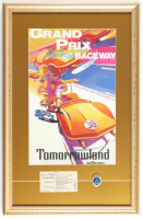 Disney's Disney World Grand Prix Raceway Custom Framed Photo Display with Ticket & Raceway Pin at PristineAuction.com