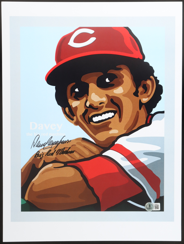 David Concepcion Signed Reds 12x16 Print Inscribed "Big Red Machine" (Beckett) at PristineAuction.com David Concepcion Signed Reds 12x16 Print Inscribed "Big Red Machine" (Beckett) at PristineAuction.com