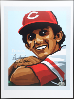 David Concepcion Signed Reds 12x16 Print Inscribed "Big Red Machine" (Beckett) at PristineAuction.com