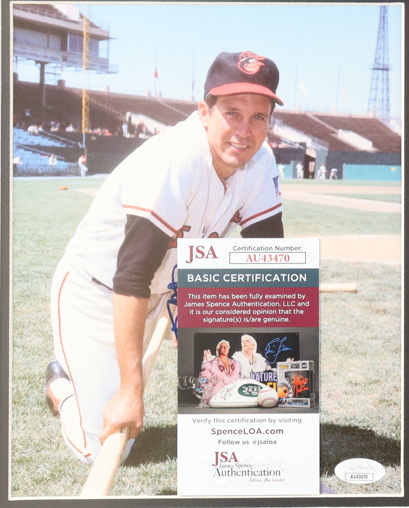 Brooks Robinson Signed Orioles Custom Matted Photo Display (JSA) at PristineAuction.com Brooks Robinson Signed Orioles Custom Matted Photo Display (JSA) at PristineAuction.com