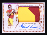 Michael Pittman Jr. 2020 Leaf Trinity Patch Autographs Bronze Spectrum #PAMPJ RC at PristineAuction.com