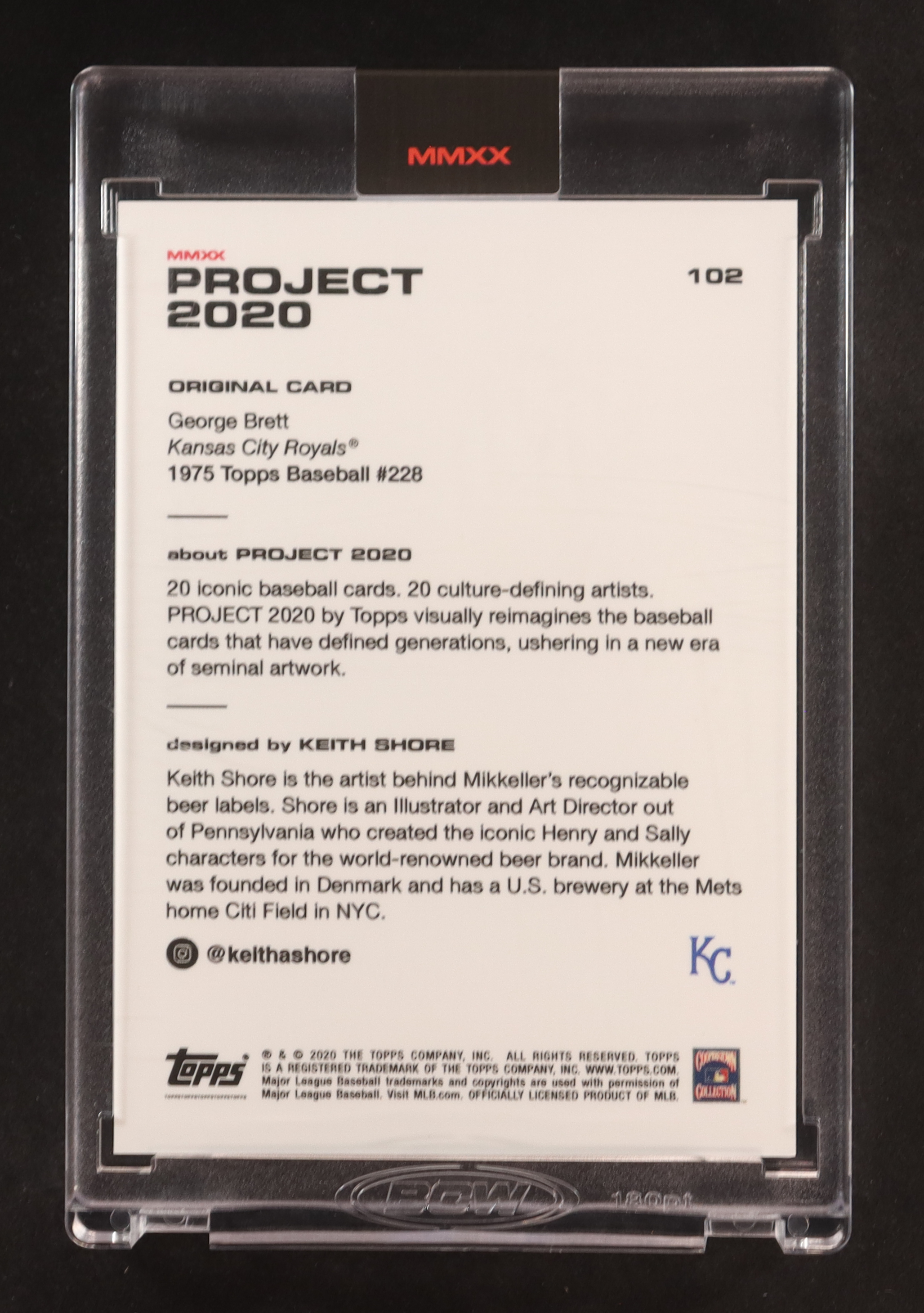 George Brett 2020 Topps Project 2020 #102 / Keith Shore at PristineAuction.com George Brett 2020 Topps Project 2020 #102 / Keith Shore at PristineAuction.com