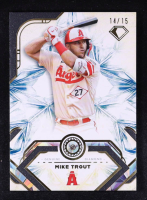 Mike Trout 2025 Topps Diamond Icons Blue #87 #14/15 at PristineAuction.com