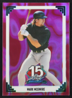 Mark McGwire 2025 Leaf 15th Anniversary '91 Leaf Pink Lava #91B112 #4/8 at PristineAuction.com