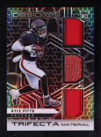 Kyle Pitts 2021 Panini Obsidian Trifecta Materials #10 RC #39/100 at PristineAuction.com