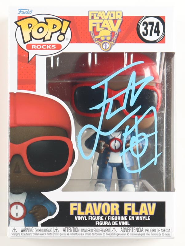 Flavor Flav Signed "Flavor Flav" #374 Flavor Flav Funko Pop! Vinyl Figure With Hand-Drawn Sketch (AutographCOA) at PristineAuction.com Flavor Flav Signed "Flavor Flav" #374 Flavor Flav Funko Pop! Vinyl Figure With Hand-Drawn Sketch (AutographCOA) at PristineAuction.com