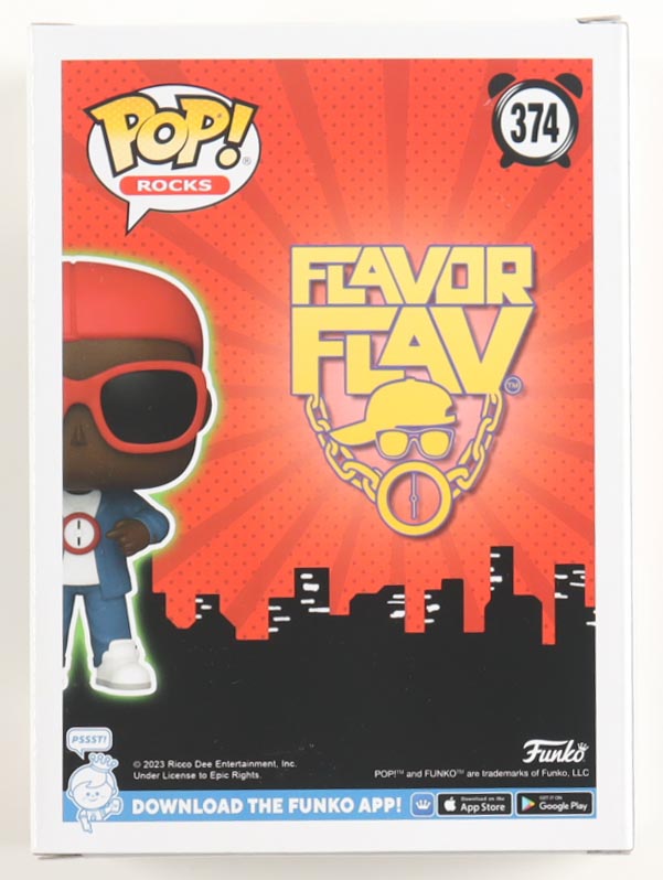 Flavor Flav Signed "Flavor Flav" #374 Flavor Flav Funko Pop! Vinyl Figure With Hand-Drawn Sketch (AutographCOA) at PristineAuction.com Flavor Flav Signed "Flavor Flav" #374 Flavor Flav Funko Pop! Vinyl Figure With Hand-Drawn Sketch (AutographCOA) at PristineAuction.com