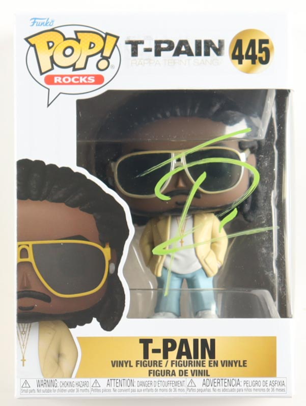 T-Pain Signed "Rappa Ternt Sanga" #445 T-Pain Funko Pop! Vinyl Figure (ACOA) at PristineAuction.com T-Pain Signed "Rappa Ternt Sanga" #445 T-Pain Funko Pop! Vinyl Figure (ACOA) at PristineAuction.com