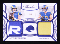 Matthew Stafford / Cooper Kupp 2023 Panini Flawless Flawless Connections Jerseys Sapphire #15 #3/5 at PristineAuction.com