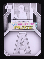 Peyton Manning 2025 Leaf Pro Set Metal Surname Signatures Printing Plates Black #SSPM1 #1/1 at PristineAuction.com