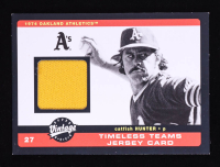 Catfish Hunter 2002 Upper Deck Vintage Timeless Teams Game Jersey #JCH Jersey at PristineAuction.com