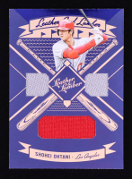 Shohei Ohtani 2019 Panini Leather and Lumber Leather and Lumber Triple Jersey Relics #15 at PristineAuction.com