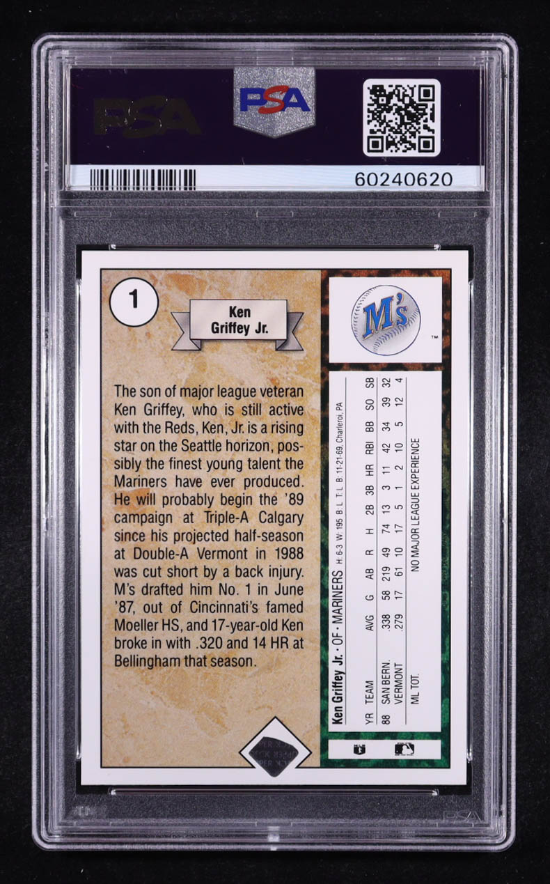 Ken Griffey Jr. 1989 Upper Deck Star Rookie #1 RC (PSA 7) at PristineAuction.com Ken Griffey Jr. 1989 Upper Deck Star Rookie #1 RC (PSA 7) at PristineAuction.com