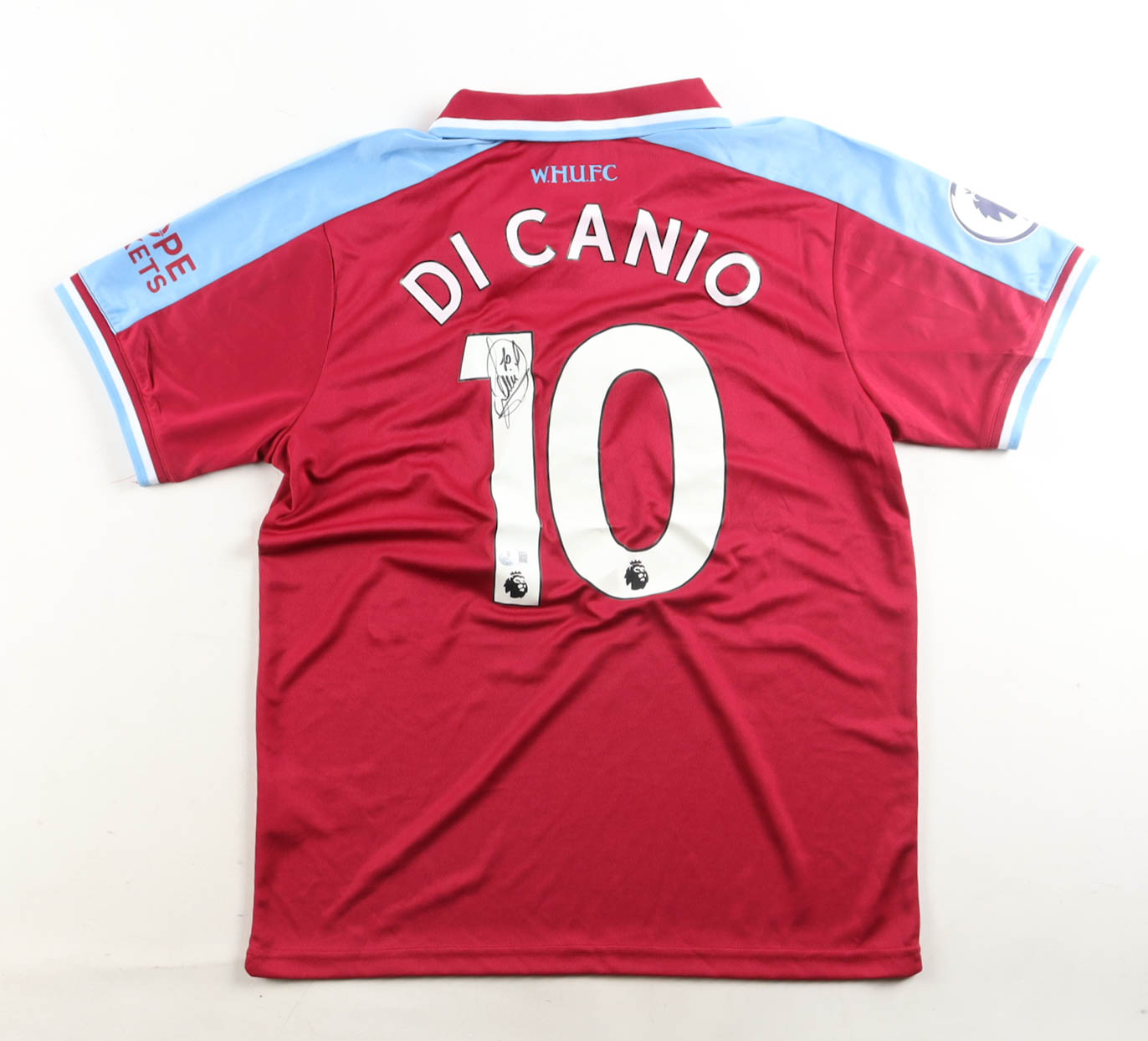 Paolo Di Canio Signed West Ham United F.C. Umbro Authentic Jersey (Beckett) at PristineAuction.com Paolo Di Canio Signed West Ham United F.C. Umbro Authentic Jersey (Beckett) at PristineAuction.com