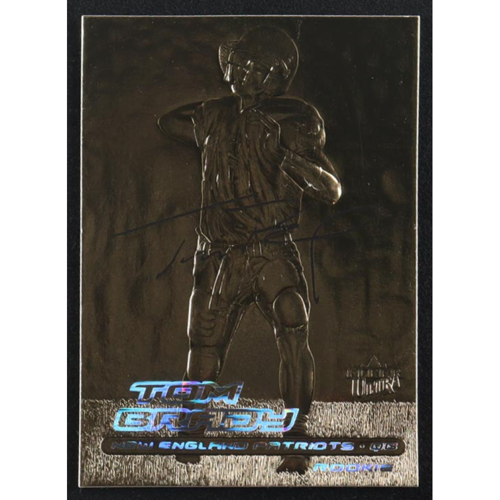 Tom Brady 2000 Fleer Ultra 23KT Gold Black Metallic Signature Series #NNO RC at PristineAuction.com