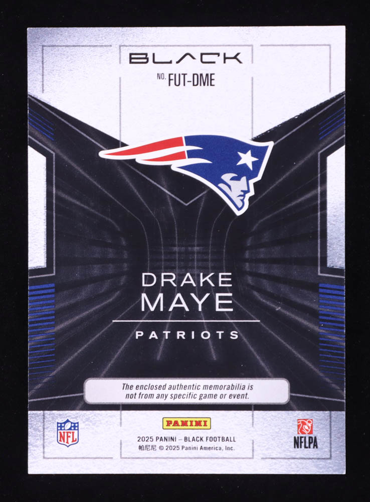 Drake Maye 2025 Panini Black Futuristic Jerseys #18 #173/199 at PristineAuction.com Drake Maye 2025 Panini Black Futuristic Jerseys #18 #173/199 at PristineAuction.com