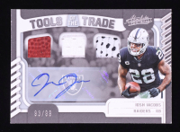 Josh Jacobs 2022 Absolute Tools of the Trade Triple Material Autographs #25 #93/99 at PristineAuction.com