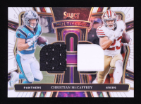 Christian McCaffrey 2024 Select Multiverse Dual Jerseys Prizm White #15 #70/75 at PristineAuction.com