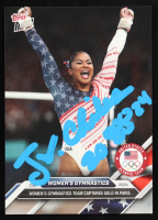 Jordan Chiles Signed 2024 Topps Now Olympic Games #8 Inscribed "2024" (ACOA) at PristineAuction.com