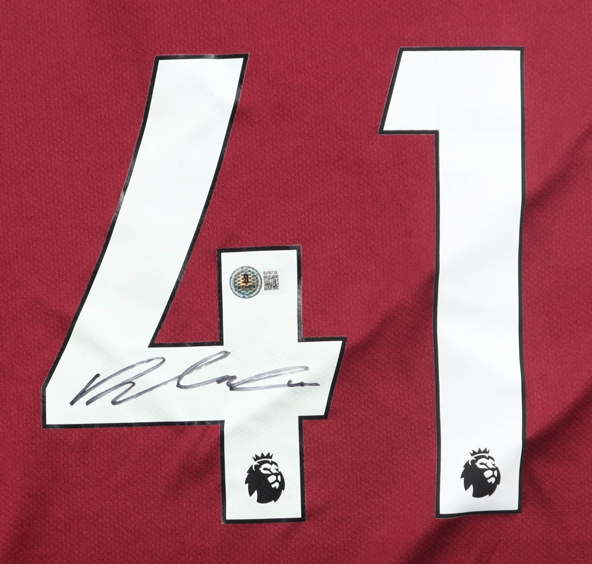 Declan Rice Signed West Ham United F.C. Umbro Authentic Jersey (Beckett) at PristineAuction.com Declan Rice Signed West Ham United F.C. Umbro Authentic Jersey (Beckett) at PristineAuction.com