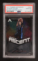 Jayson Tatum 2017-18 Panini Ascension Rookie Ascent Autographs #3 RC #003/299 (PSA 10) at PristineAuction.com