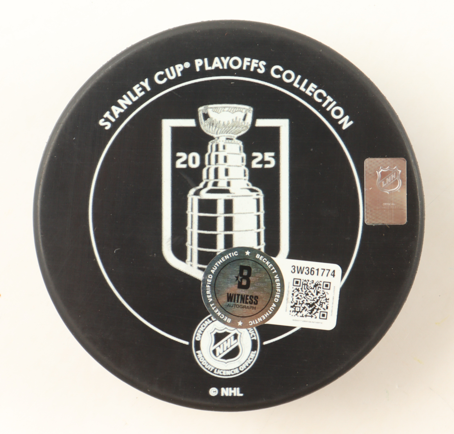 Sergei Bobrovsky Signed 2025 Stanley Cup Champions Logo Hockey Puck (Beckett) at PristineAuction.com Sergei Bobrovsky Signed 2025 Stanley Cup Champions Logo Hockey Puck (Beckett) at PristineAuction.com