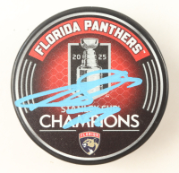 Sergei Bobrovsky Signed 2025 Stanley Cup Champions Logo Hockey Puck (Beckett) at PristineAuction.com