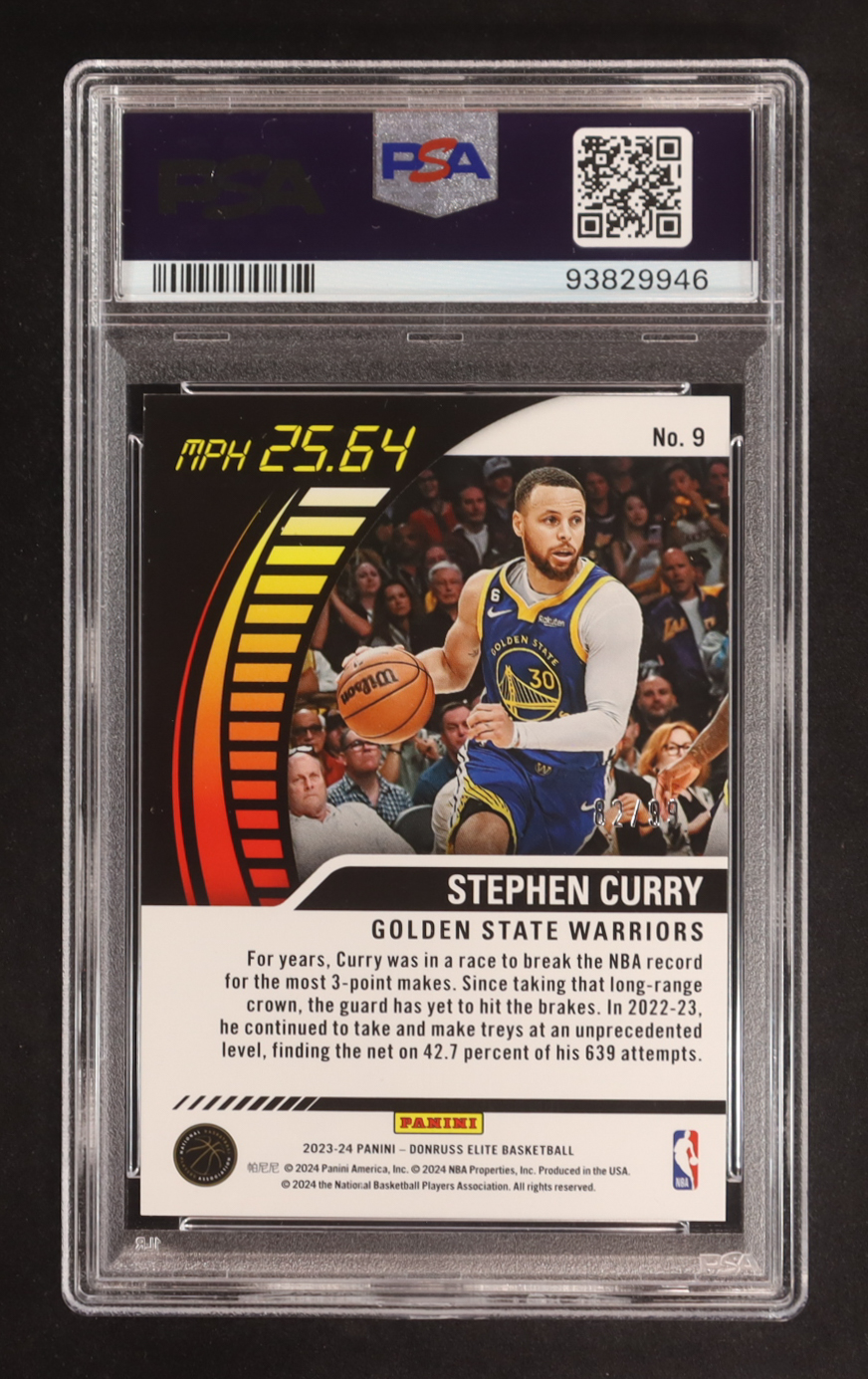 Stephen Curry 2023-24 Elite Full Throttle #9 (PSA 9) at PristineAuction.com Stephen Curry 2023-24 Elite Full Throttle #9 (PSA 9) at PristineAuction.com