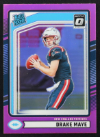 Drake Maye 2024 Donruss Optic Rated Rookies Preview Pink #379 RC at PristineAuction.com