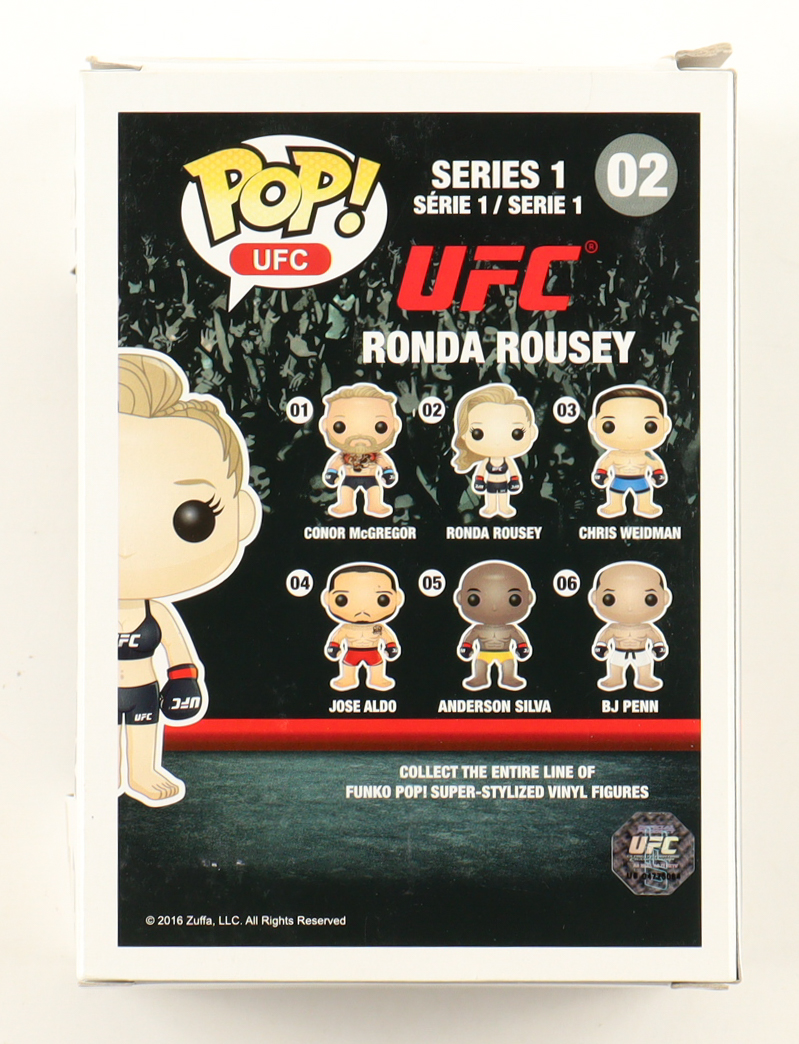 Ronda Rousey Signed UFC #02 Funko Pop! Vinyl Figure (ACOA) at PristineAuction.com Ronda Rousey Signed UFC #02 Funko Pop! Vinyl Figure (ACOA) at PristineAuction.com