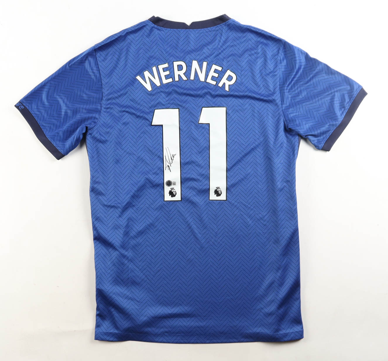 Timo Werner Signed Chelsea FC Nike Authentic Jersey (Beckett) at PristineAuction.com Timo Werner Signed Chelsea FC Nike Authentic Jersey (Beckett) at PristineAuction.com