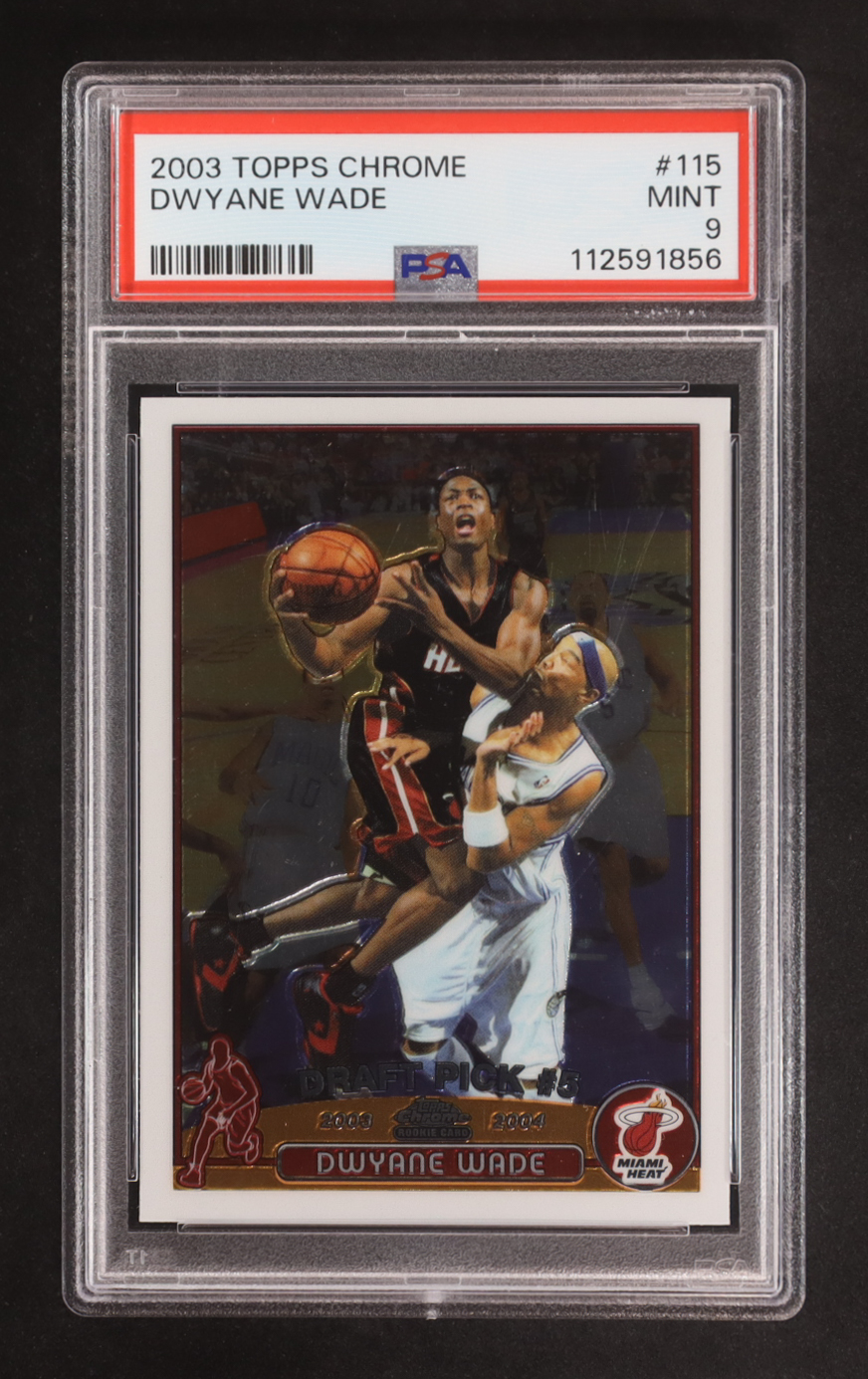 Dwyane Wade 2003-04 Topps Chrome #115 RC (PSA 9) at PristineAuction.com Dwyane Wade 2003-04 Topps Chrome #115 RC (PSA 9) at PristineAuction.com
