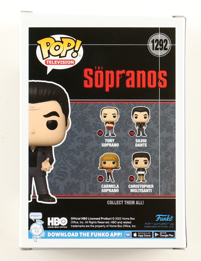 Steven Van Zandt Signed "Sopranos" #1292 Silvio Dante Funko Pop! Vinyl Figure (AutographCOA) at PristineAuction.com Steven Van Zandt Signed "Sopranos" #1292 Silvio Dante Funko Pop! Vinyl Figure (AutographCOA) at PristineAuction.com