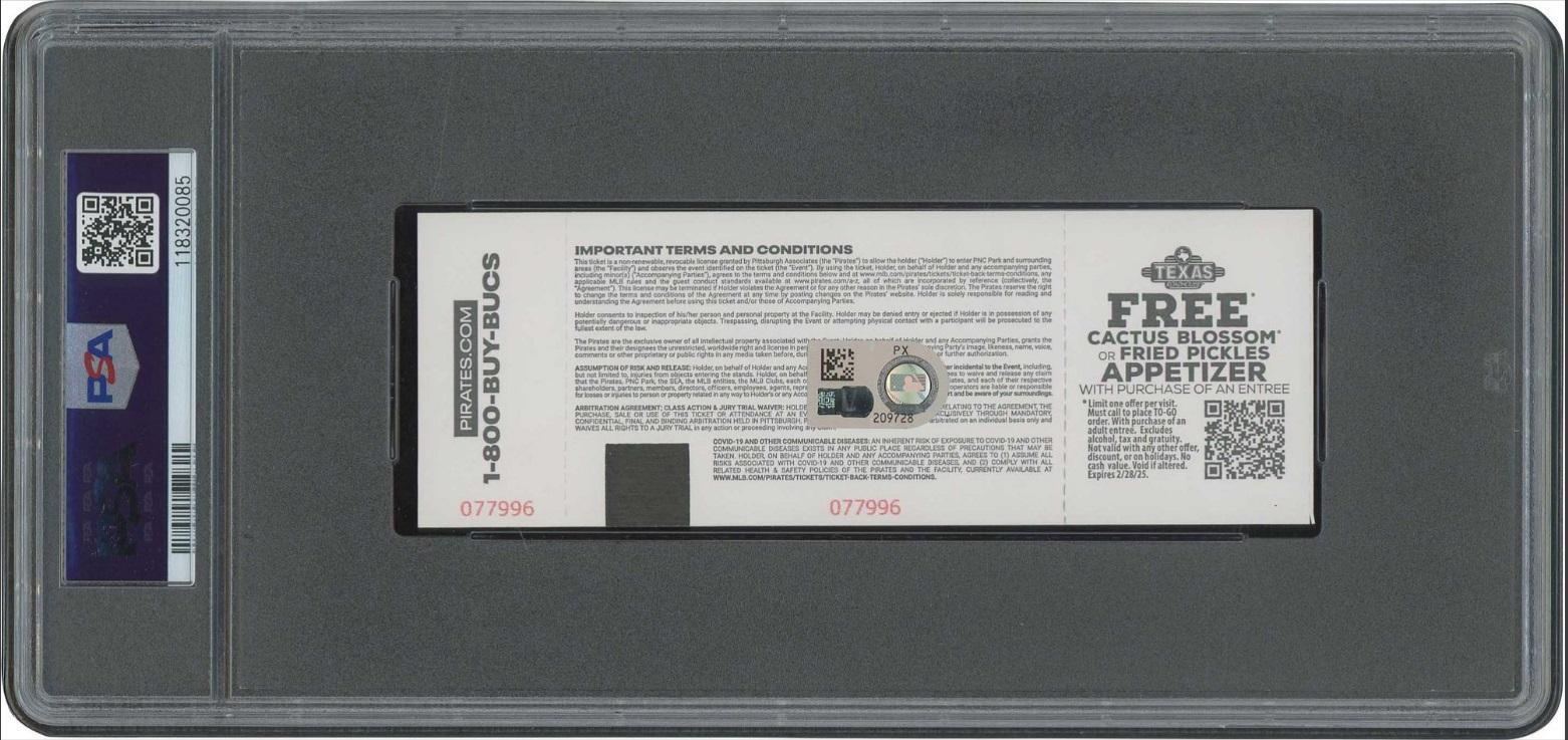 Paul Skenes Signed MLB Debut Game Ticket Inscribed "MLB Debut 5-11-24" (PSA 10 | Auto 10) at PristineAuction.com Paul Skenes Signed MLB Debut Game Ticket Inscribed "MLB Debut 5-11-24" (PSA 10 | Auto 10) at PristineAuction.com