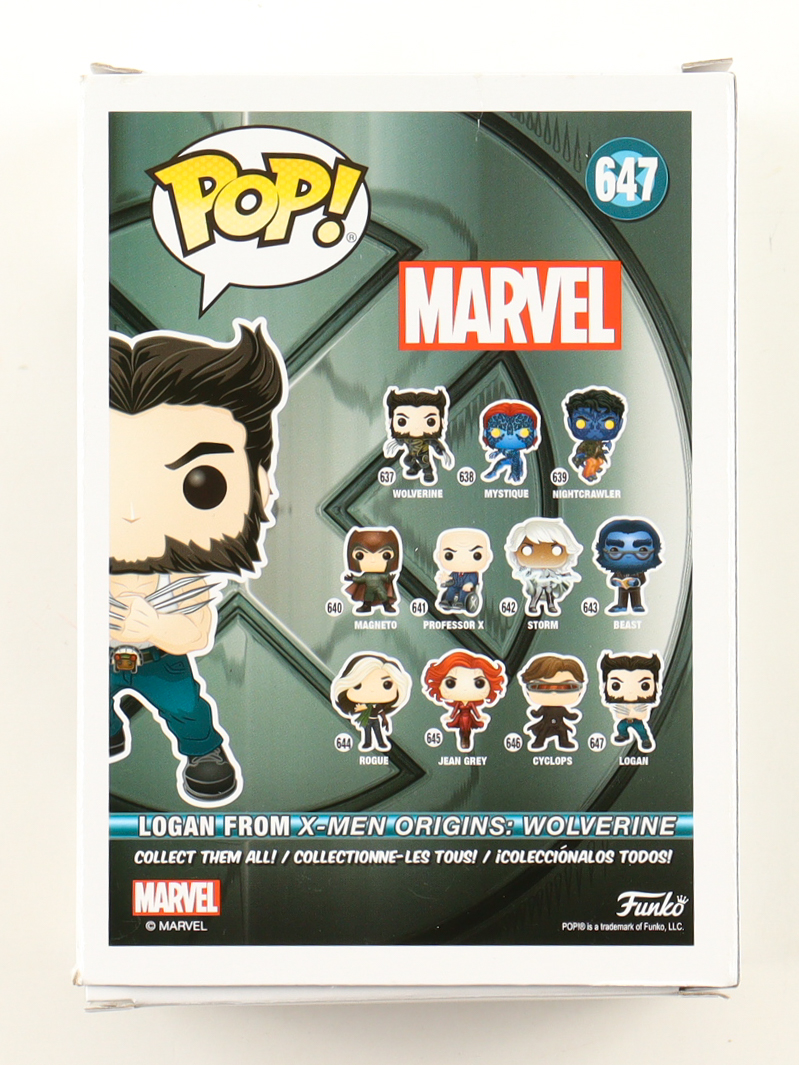Hugh Jackman Signed "Marvel" #647 Logan Funko Pop! Vinyl Figure (ACOA) at PristineAuction.com Hugh Jackman Signed "Marvel" #647 Logan Funko Pop! Vinyl Figure (ACOA) at PristineAuction.com
