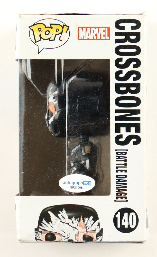 Frank Grillo Signed "Marvel - Captain America: Civil War" #140 Crossbones (Battle Damage) Bobble-Head Funko Pop! Vinyl Figure (AutographCOA) at PristineAuction.com Frank Grillo Signed "Marvel - Captain America: Civil War" #140 Crossbones (Battle Damage) Bobble-Head Funko Pop! Vinyl Figure (AutographCOA) at PristineAuction.com