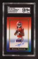 Michael Hawkins Jr. 2025 Leaf Metal '92 Leaf Red/White/Blue Auto #92L-MHJ RC #2/3 (SGC 9 | Autograph Graded SGC 10) at PristineAuction.com
