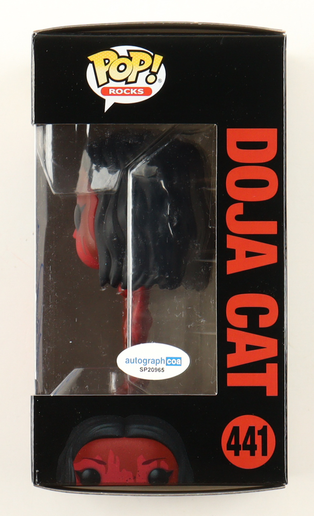 Doja Cat Signed "Doja Cat" #441 Funko Pop! Rocks Vinyl Figure (ACOA) at PristineAuction.com Doja Cat Signed "Doja Cat" #441 Funko Pop! Rocks Vinyl Figure (ACOA) at PristineAuction.com