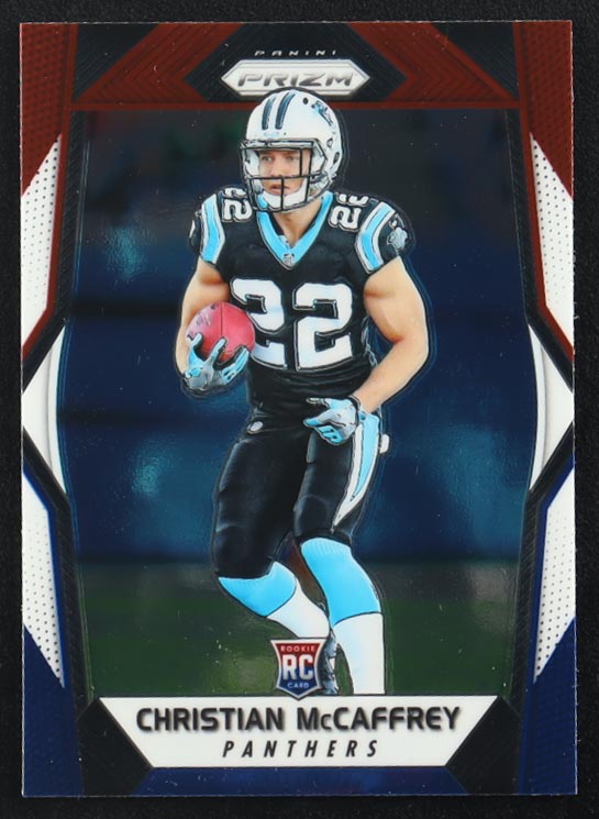 Christian McCaffrey 2017 Panini Prizm Prizms Red White and Blue #249 RC at PristineAuction.com Christian McCaffrey 2017 Panini Prizm Prizms Red White and Blue #249 RC at PristineAuction.com