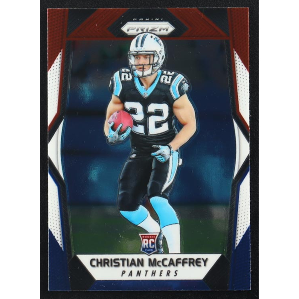 Christian McCaffrey 2017 Panini Prizm Prizms Red White and Blue #249 RC at PristineAuction.com