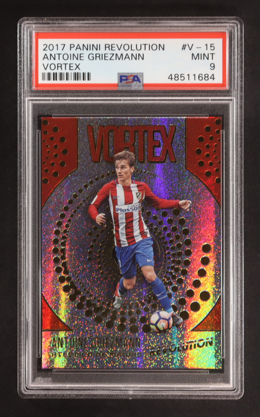 Antoine Griezmann 2017 Panini Revolution Vortex #V-15 (PSA 9) at PristineAuction.com Antoine Griezmann 2017 Panini Revolution Vortex #V-15 (PSA 9) at PristineAuction.com