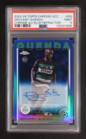 Geovany Quenda 2024-25 Topps Chrome Auto Blue Refractor #CA-GQ RC #092/150 (PSA 9) at PristineAuction.com
